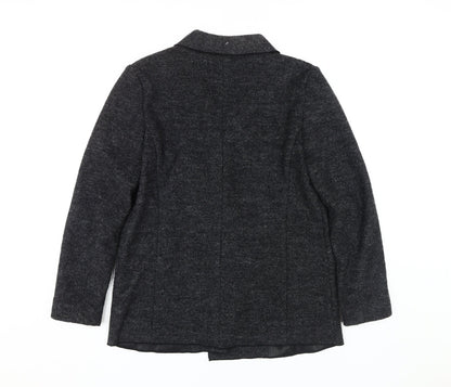 Esprit Women's Black Wool Blazer, Size 12, Classic Style