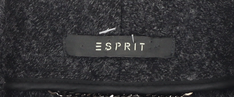 Esprit Women's Black Wool Blazer, Size 12, Classic Style