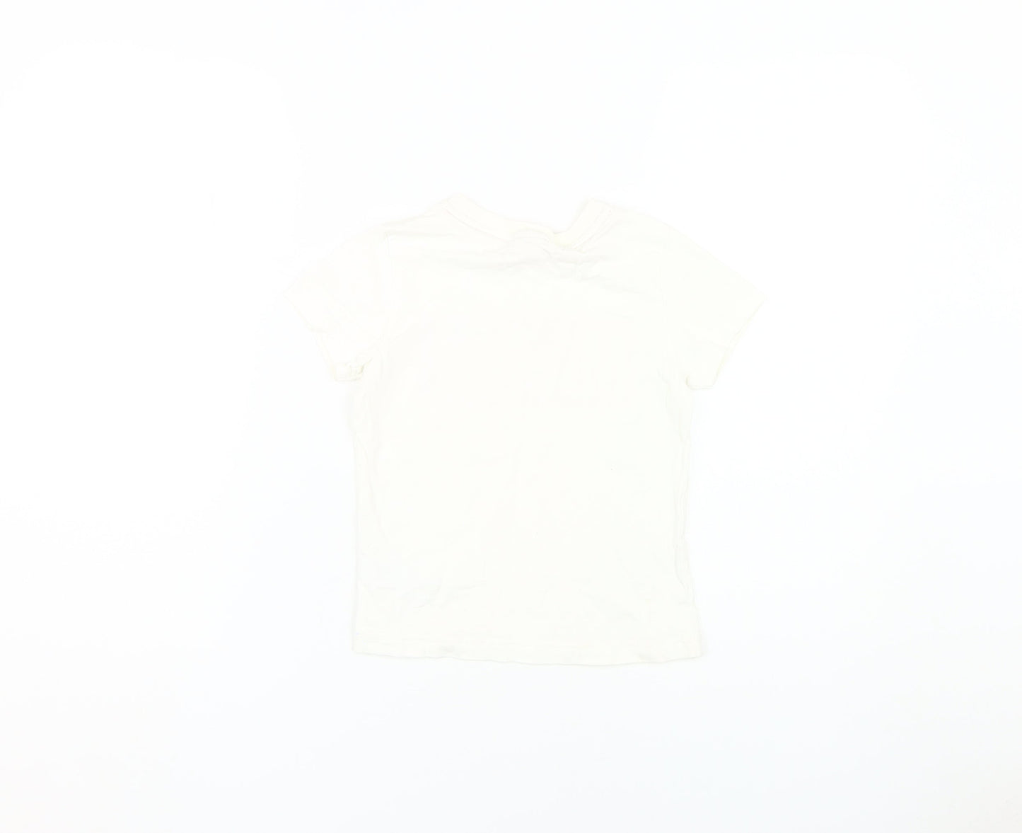 Marvel Boys White Graphic T-Shirt 5-6 Years Cotton Logo