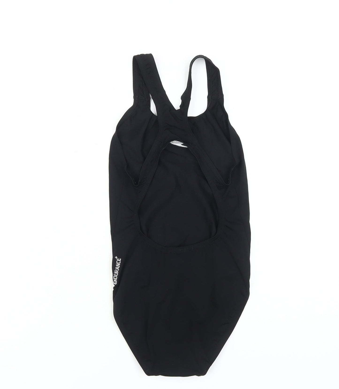 Speedo Women's Black Racerback One Piece Swimsuit Size 8