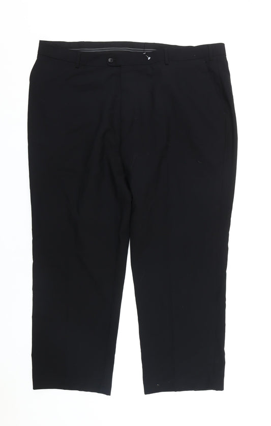 Skopes Men's Classic Fit Black Dress Pants Size 44