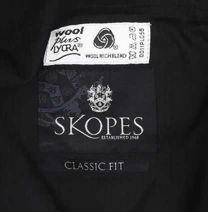 Skopes Men's Classic Fit Black Dress Pants Size 44