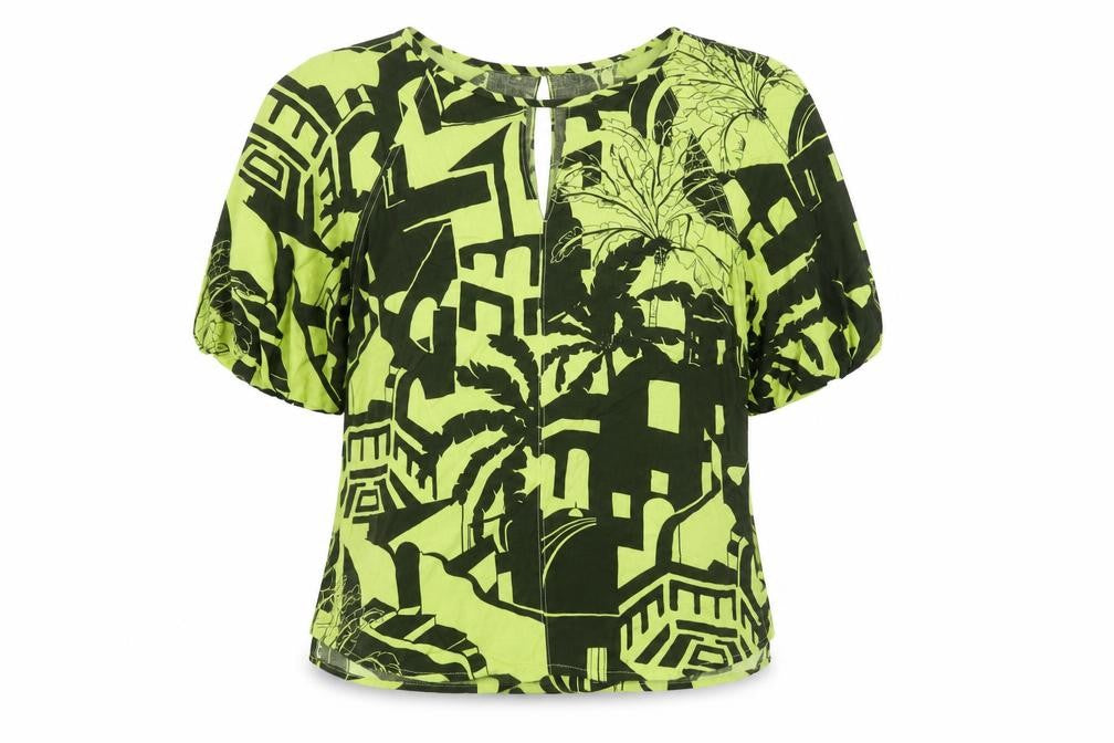 Womens UK Size 14 NEXT Green Basic Blouse