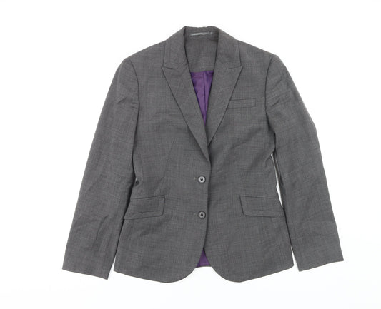 Brook Taverner Women's Grey Blazer, Size 8, Business Jacket