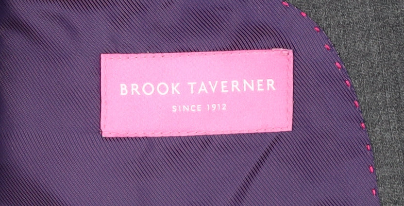 Brook Taverner Women's Grey Blazer, Size 8, Business Jacket