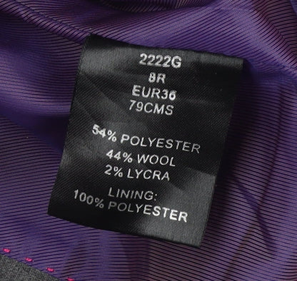 Brook Taverner Women's Grey Blazer, Size 8, Business Jacket