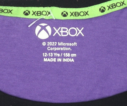 Xbox Boys Purple Graphic Long Sleeve T-Shirt 12-13 Years