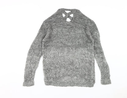 Womens UK Size 12 Dorothy Perkins Grey Pullover Jumper
