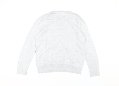 Womens UK Size 14 Maine Grey Pullover Jumper