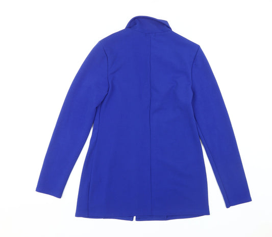 boohoo Women's Blue Blazer UK Size 12 Long Sleeve
