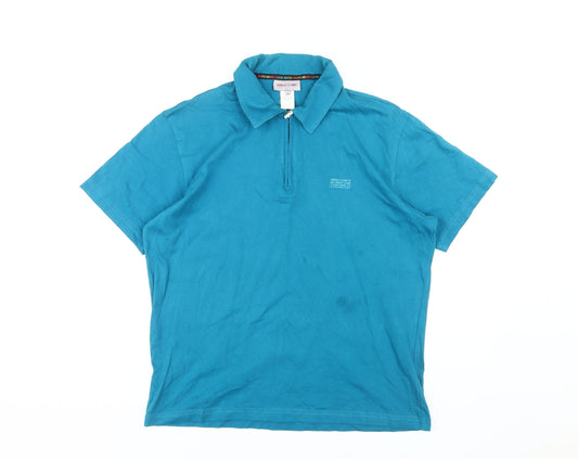 Versace Classic Men's Blue Polo Shirt M Short Sleeve