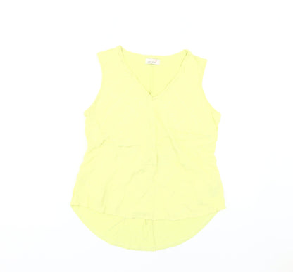 Womens UK Size 14 Marks and Spencer Yellow Basic Tank