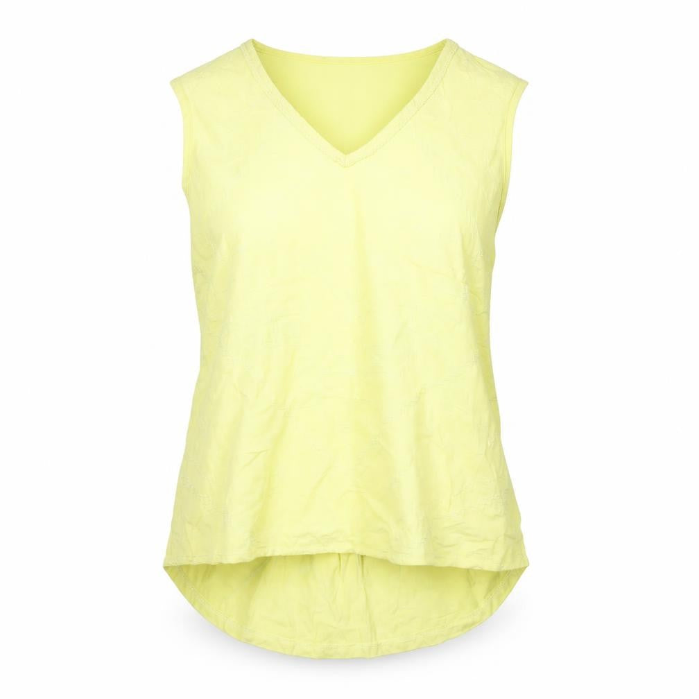 Womens UK Size 14 Marks and Spencer Yellow Basic Tank