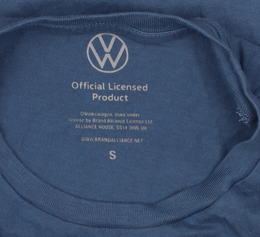 Volkswagen Men's Blue Christmas T-Shirt, Size S