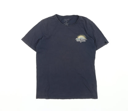 Unisex Adults UK Size 12 Quiksilver Blue Basic T-Shirt
