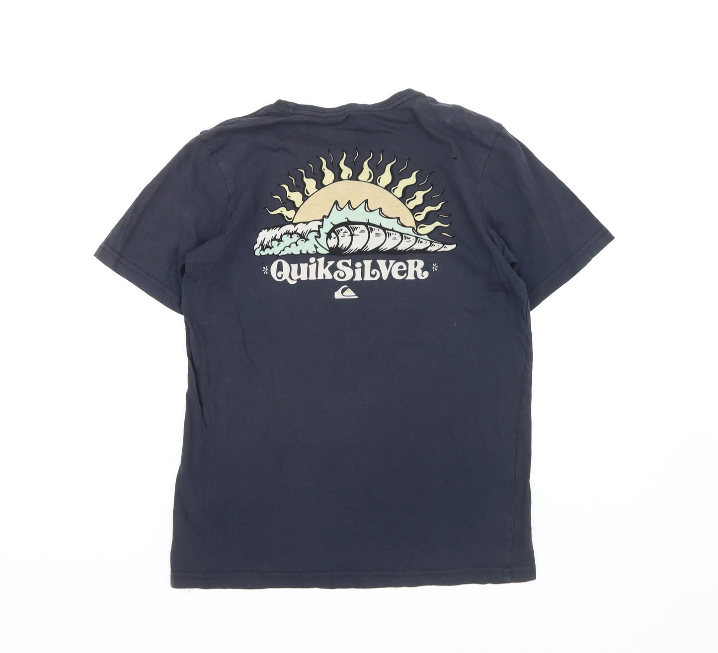 Unisex Adults UK Size 12 Quiksilver Blue Basic T-Shirt