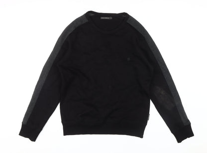 Mens UK Size L French Connection Black Pullover Sweatshirt