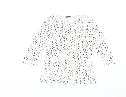 Womens UK Size 12 Marks and Spencer White Basic T-Shirt