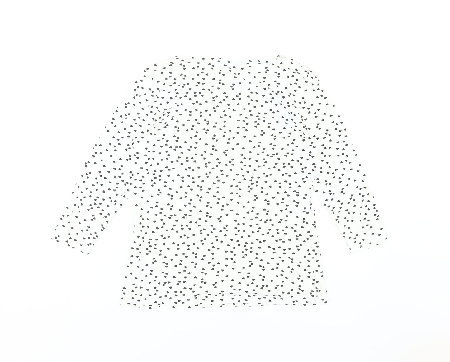 Womens UK Size 12 Marks and Spencer White Basic T-Shirt