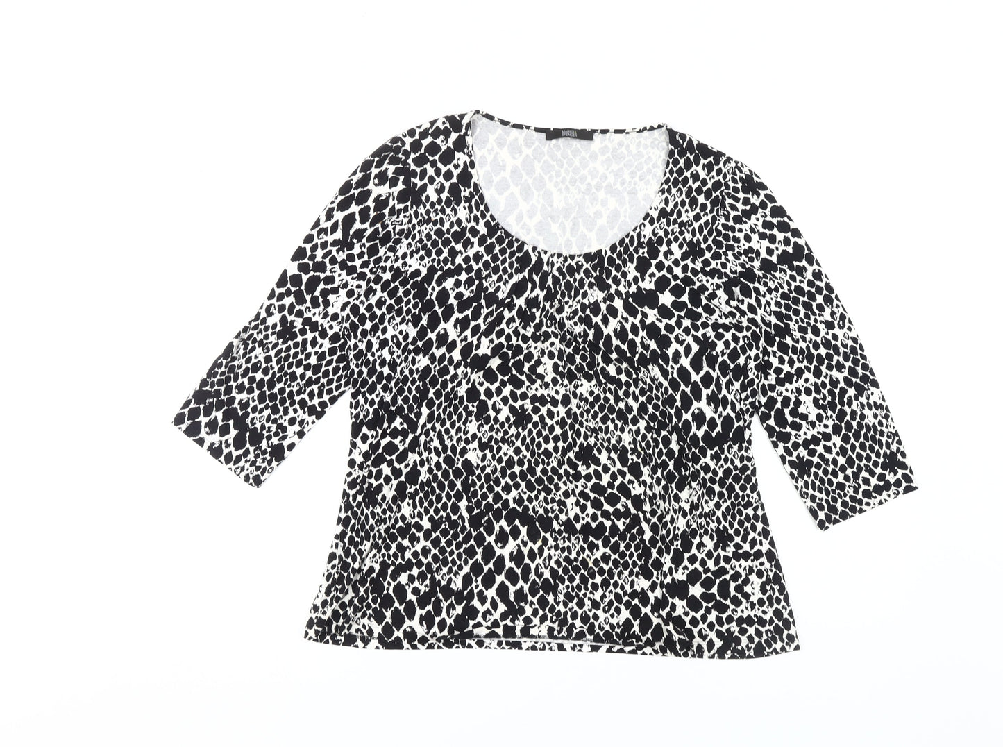 Womens UK Size 14 Marks and Spencer Black Basic T-Shirt
