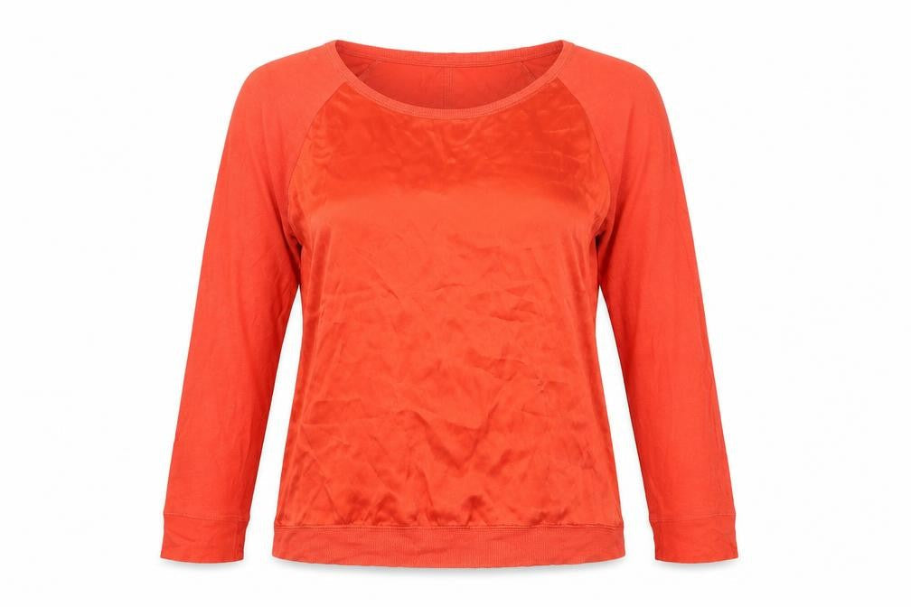 Womens UK Size S Jigsaw Red Basic T-Shirt