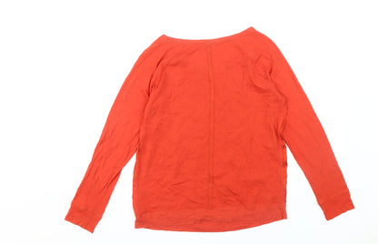 Womens UK Size S Jigsaw Red Basic T-Shirt