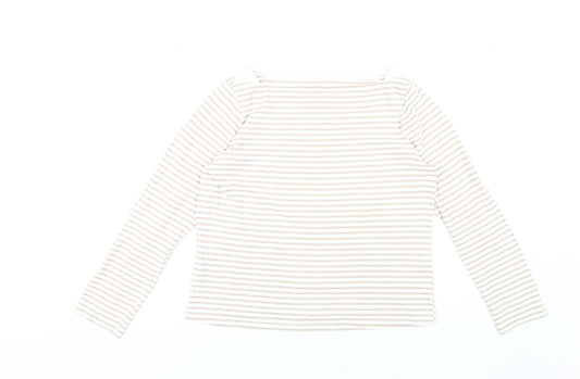 Womens UK Size L MNG Beige Basic T-Shirt
