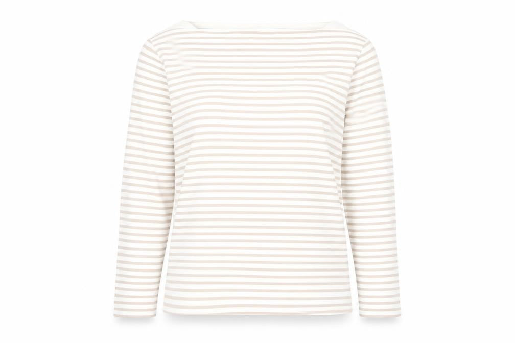Womens UK Size L MNG Beige Basic T-Shirt