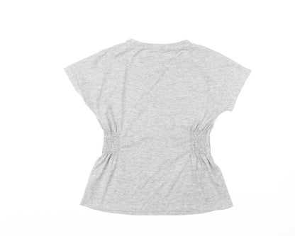 Marks and Spencer Women's Grey T-Shirt Size 8