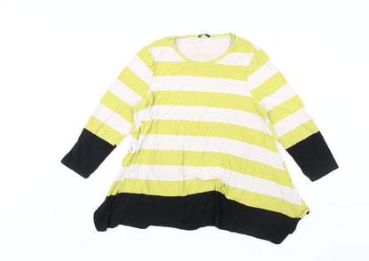 Womens UK Size 18 Roman Multicoloured Tunic T-Shirt