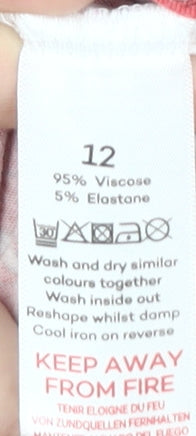 Bonmarché Women's Multicoloured Floral T-Shirt Size 12