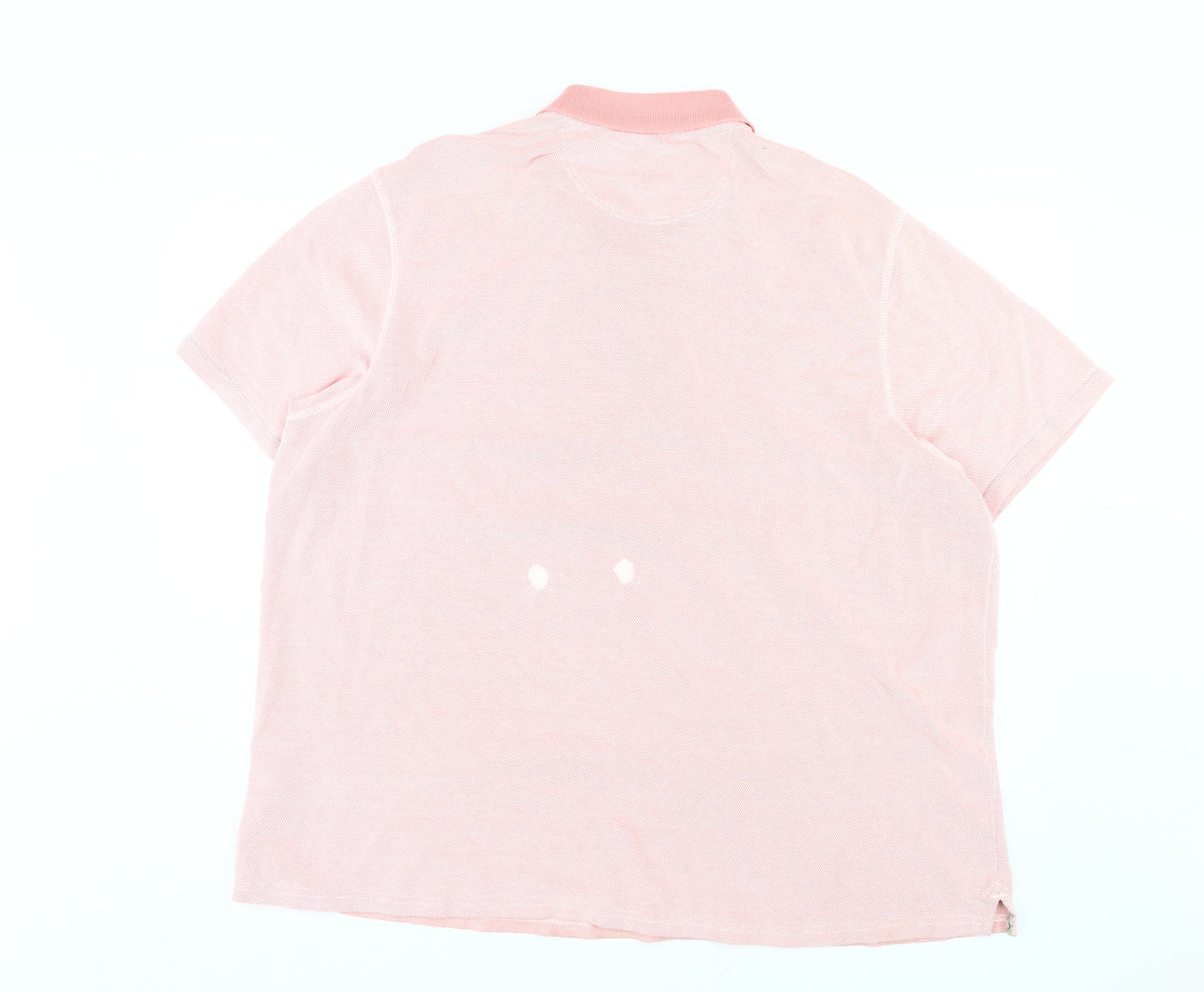 Mantaray Men's Pink 2XL Polo Short Sleeve Cotton