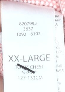 Mantaray Men's Pink 2XL Polo Short Sleeve Cotton