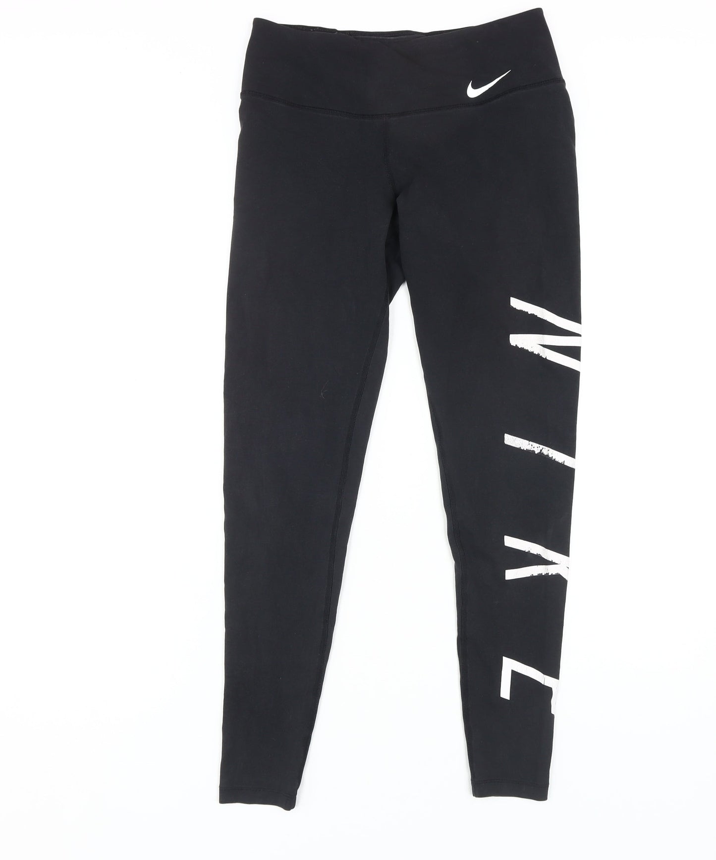 Womens UK Size S Nike  Ankle Black Leggings