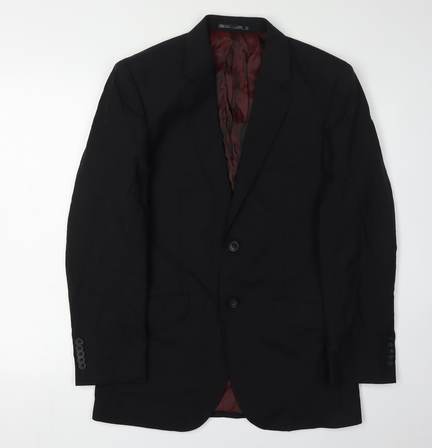 Mens UK Size 36 T.M.Lewin Regular Black Suit Jacket