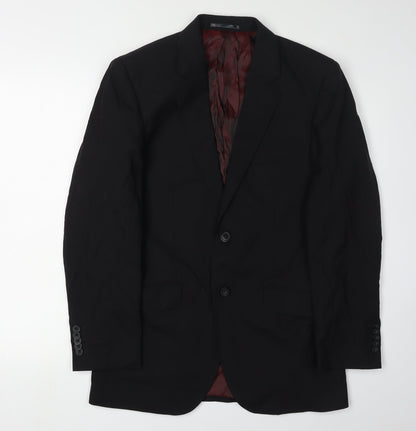 Mens UK Size 36 T.M.Lewin Regular Black Suit Jacket