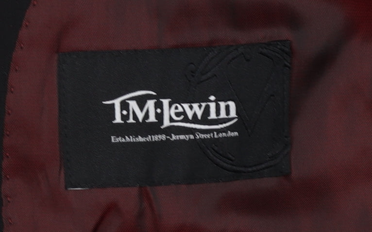 Mens UK Size 36 T.M.Lewin Regular Black Suit Jacket