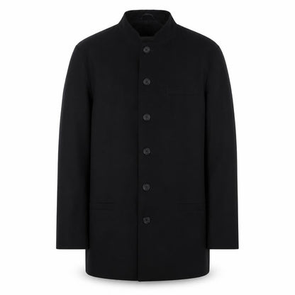 R.I. Collection Men's Black Jacket, Size 38, Wool Blend