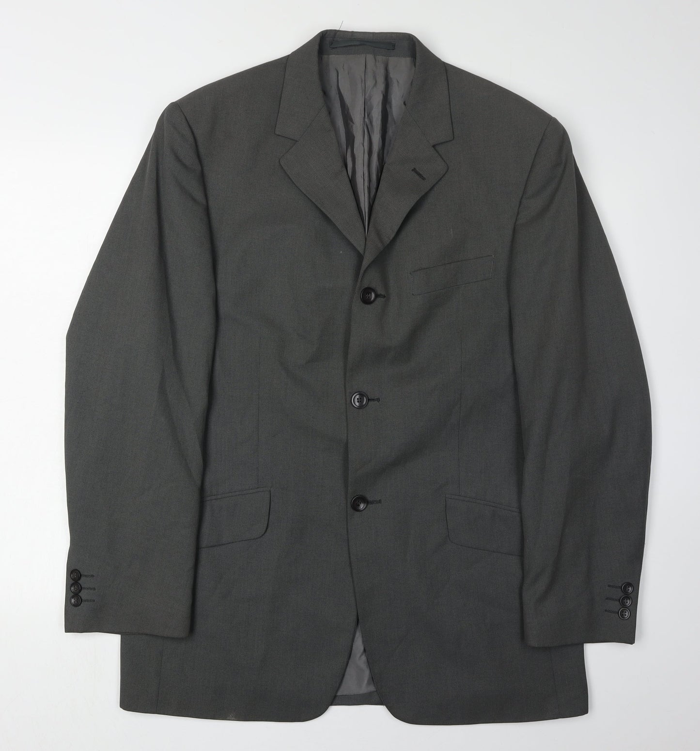 Mens UK Size 40 Remus Uomo Regular Grey Suit Jacket