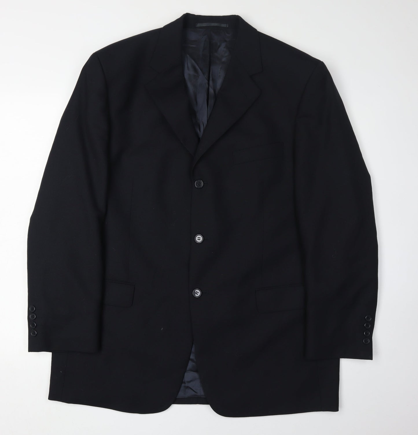 Mens UK Size 44 Hugo James Regular Black Suit Jacket