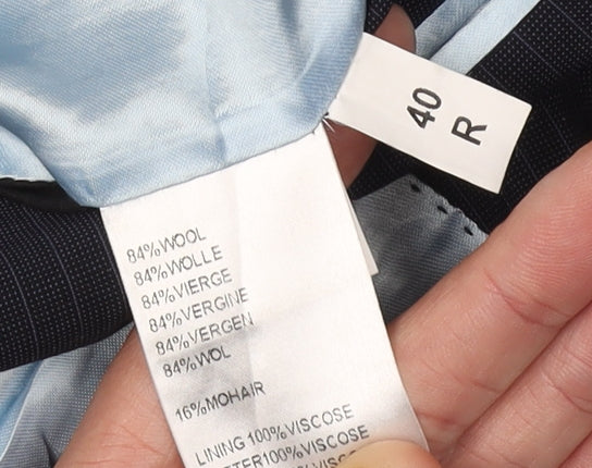 Mens UK Size 40 Chester Barrie Regular Blue Suit Jacket