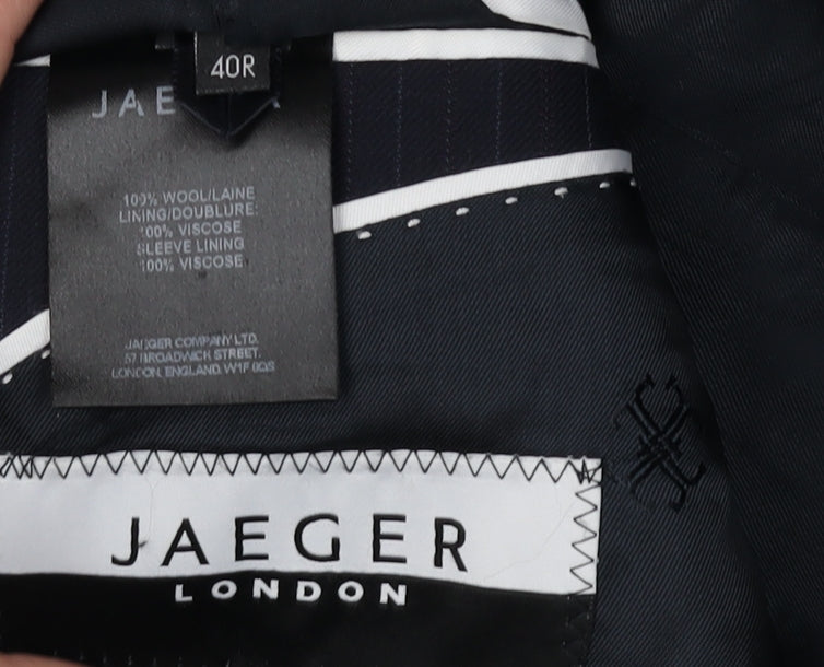 Mens UK Size 40 Jaeger  Blue Suit Jacket
