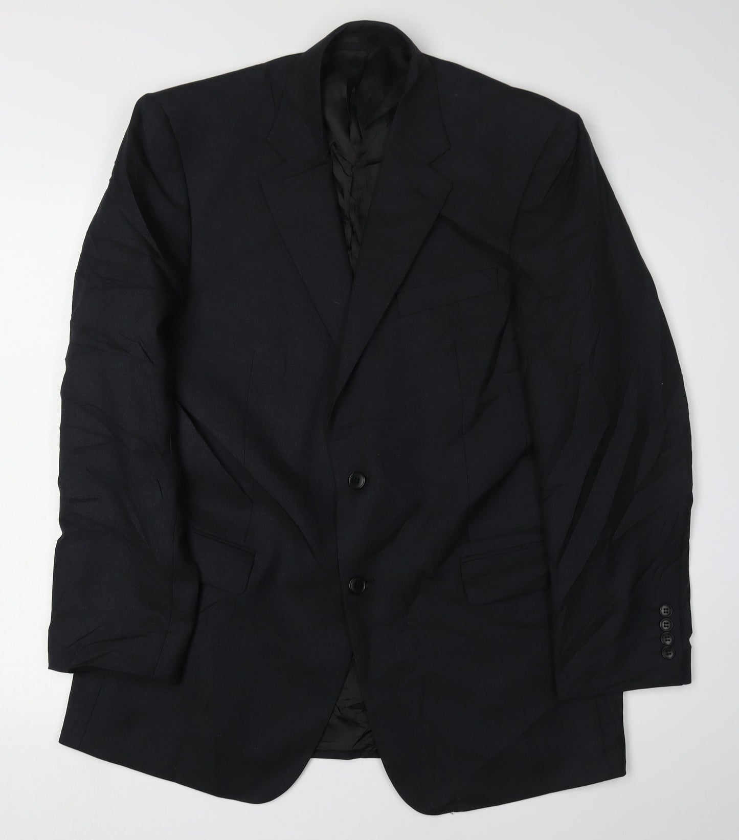 Mens UK Size 42 Paul Costelloe Regular Black Suit Jacket