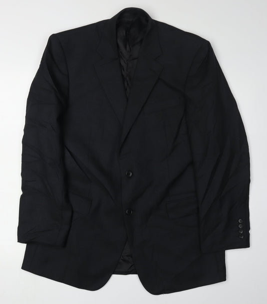 Mens UK Size 42 Paul Costelloe Regular Black Suit Jacket