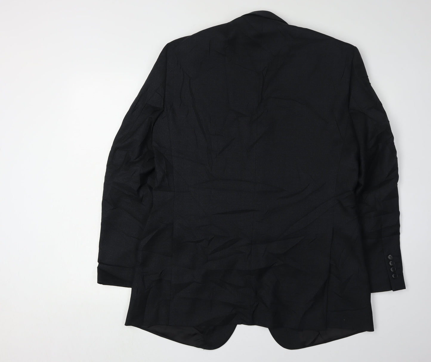 Mens UK Size 42 Paul Costelloe Regular Black Suit Jacket