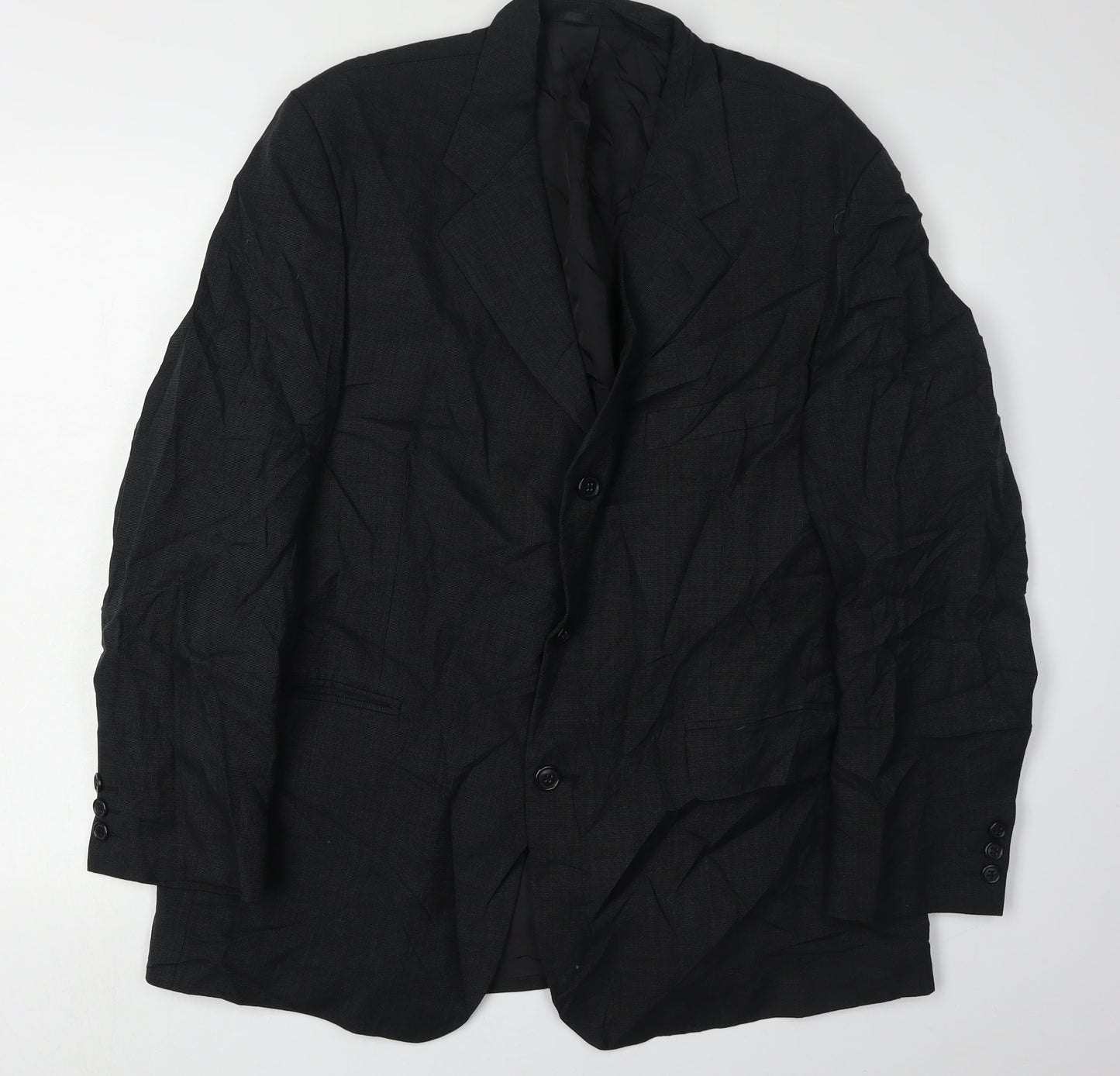 Mens UK Size 44 Burton Menswear Regular Black Suit Jacket