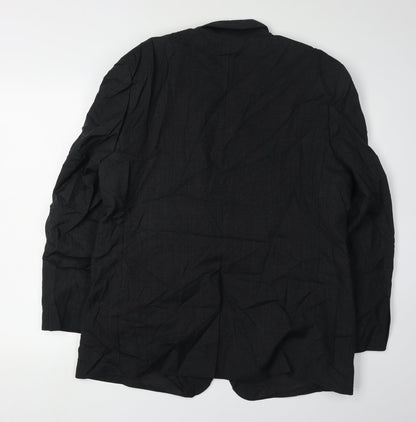 Mens UK Size 44 Burton Menswear Regular Black Suit Jacket