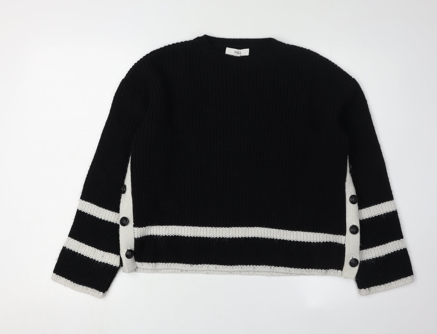 Womens UK Size S Marks and Spencer Black Jumper Jumper