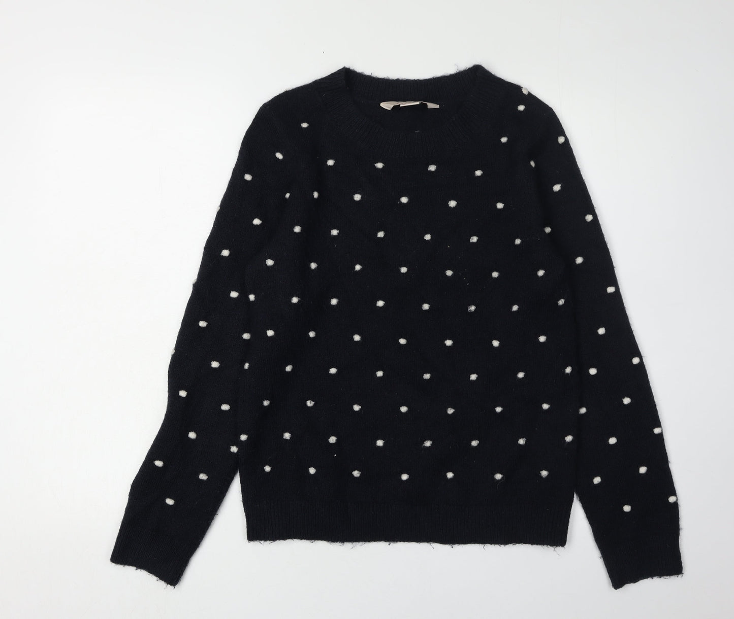Womens UK Size 10 Mauvette Black Pullover Jumper