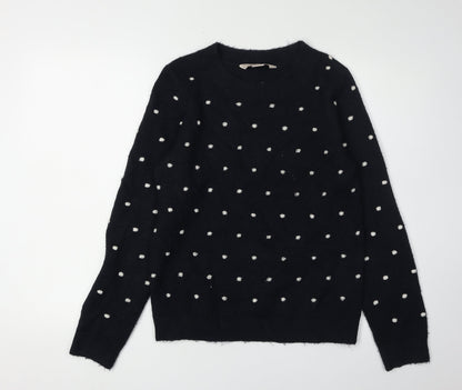 Womens UK Size 10 Mauvette Black Pullover Jumper